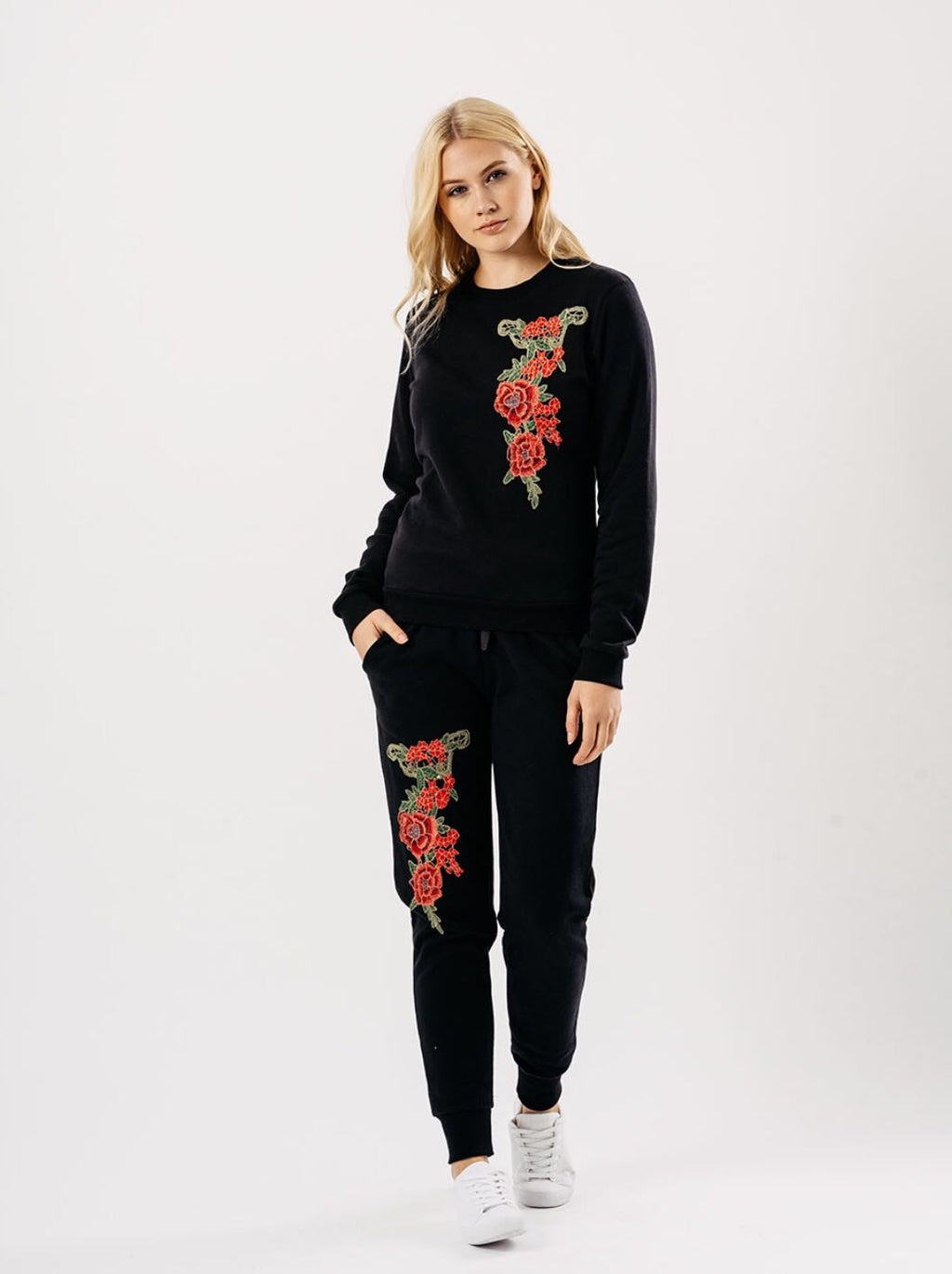 Embroidered Loungewear Suit Sets