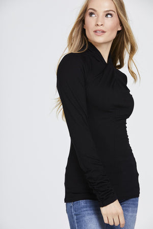 Twisted Neck Top Long Sleeve